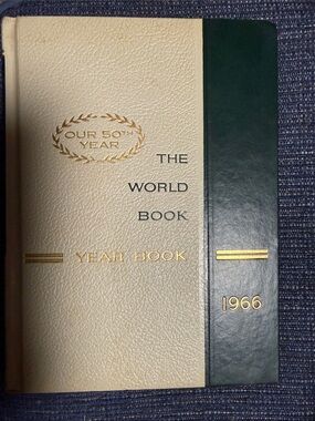 The World Book 1966 Year Book - Two-Tone Cover